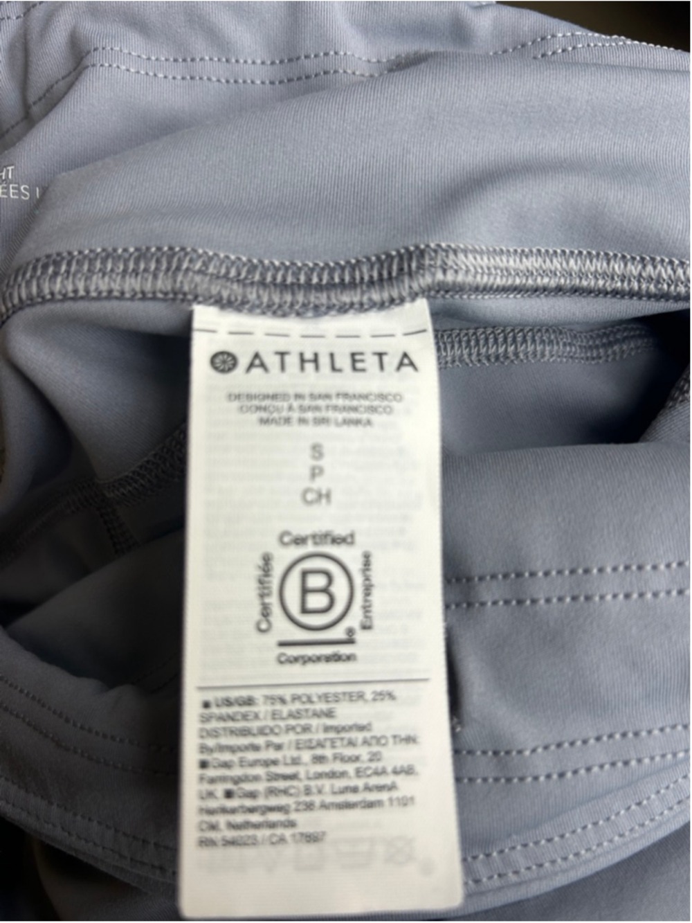 Women's Athleta Ultimate Stash High Rise 7/8 Legging S Coastline Blue - Picture 10 of 11